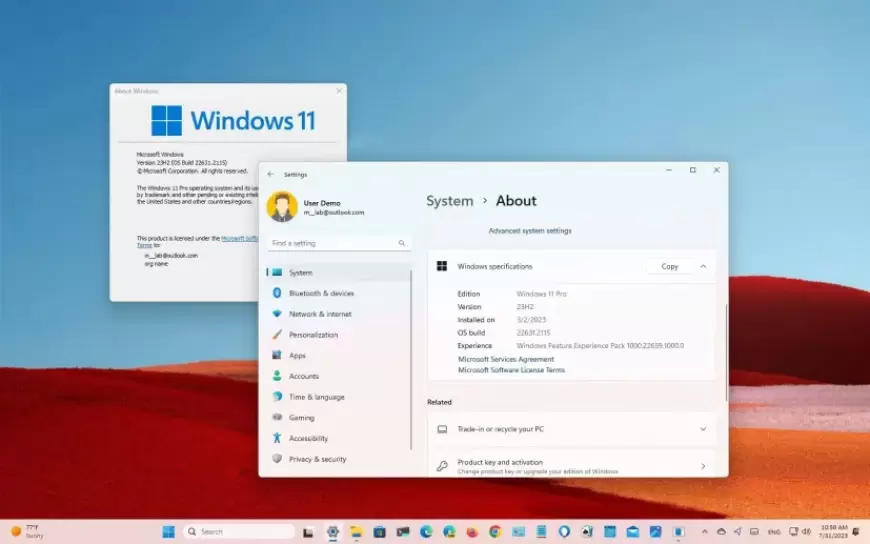 نسخه ویندوز در رایانه