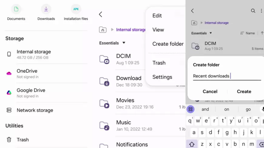 سازمان‌دهی فایل‌ها در File Manager